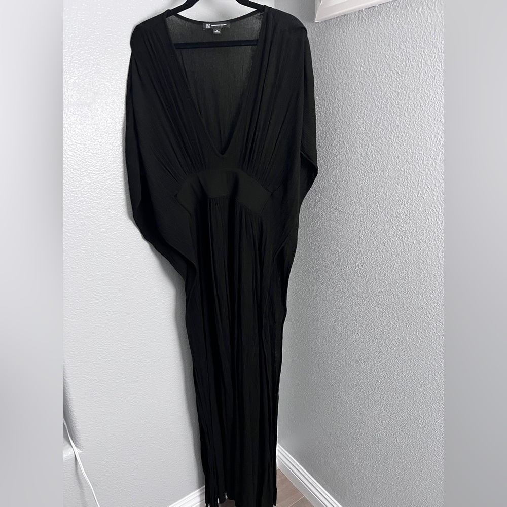 INC International Concepts Black Textured Dress